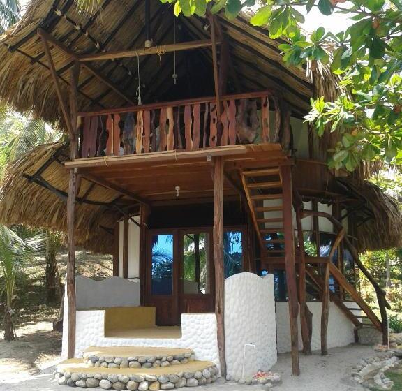 חדר סטנדרט נוף לים עם מרפסת, Sublime Ecohotel   Tayrona Palomino