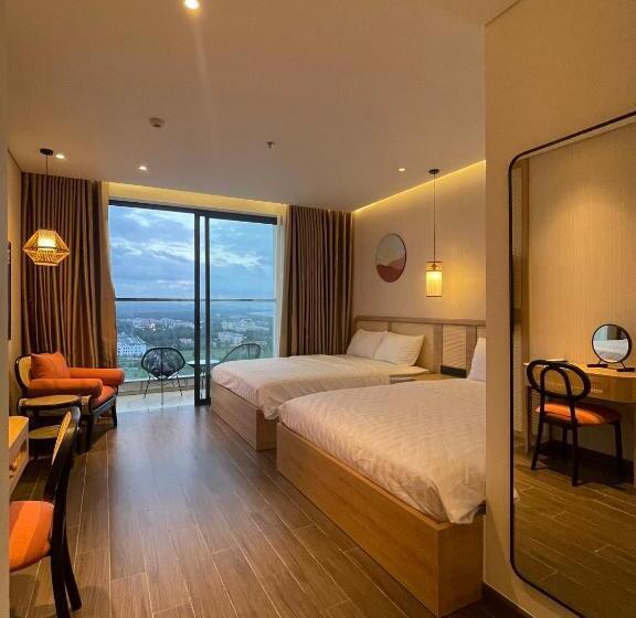 اتاق استاندارد چهار تخته با چشم‌انداز دریا, Venus Apartment   Apec Mandala Phú Yên
