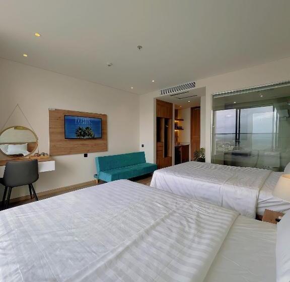 اتاق استاندارد چهار تخته با چشمانداز دریا, Venus Apartment   Apec Mandala Phú Yên