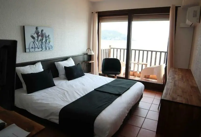 オーシャンビュースタンダードルームバルコニー付き, Hôtel Chanteplage