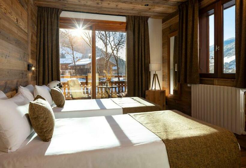 غرفة قياسية مزوَّدة بشُرفة, Hôtel Et Spa Le Vermont