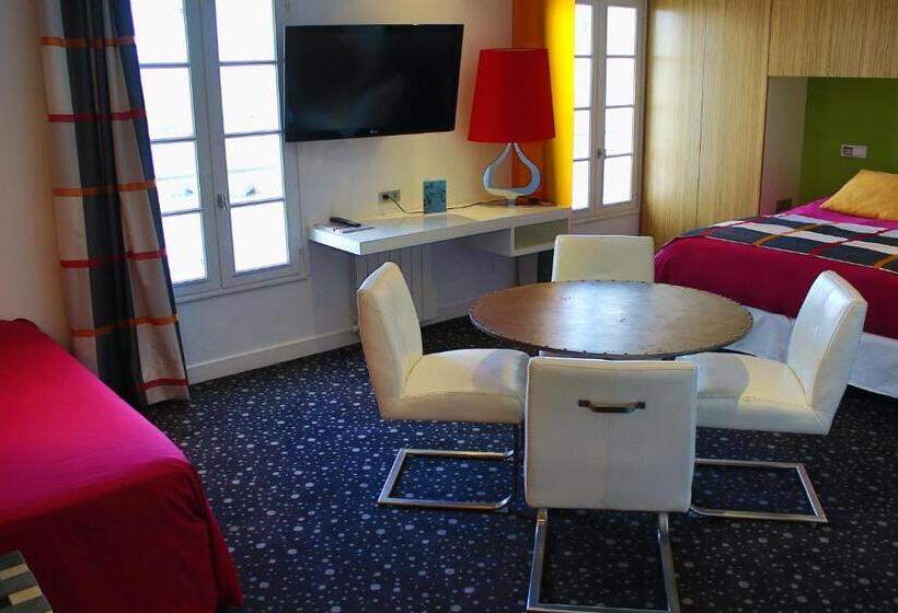 חדר דלוקס לשלושה עם נו לים, Les Colonnes