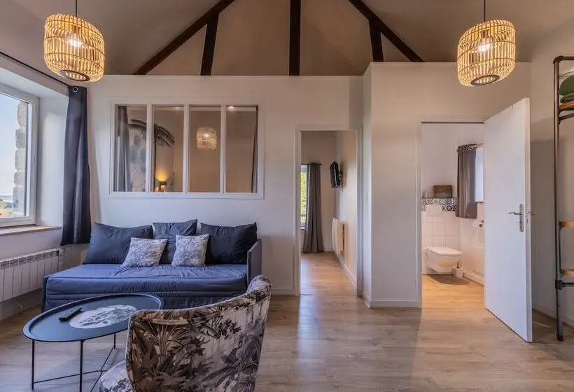Deluxe-huone Merinäkymä, Manoir De Rigourdaine