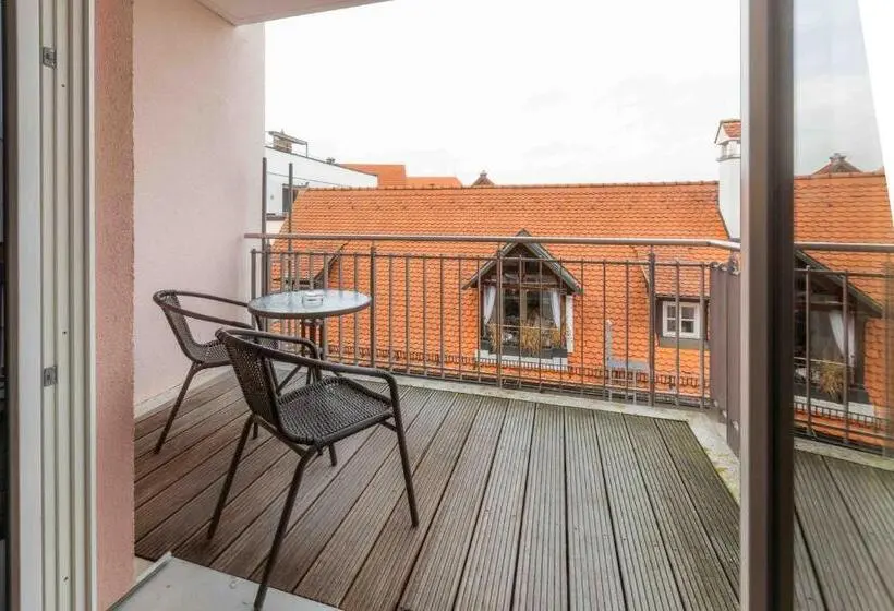 バルコニー付きデラックスルーム, Altstadthotel Marktschlösschen