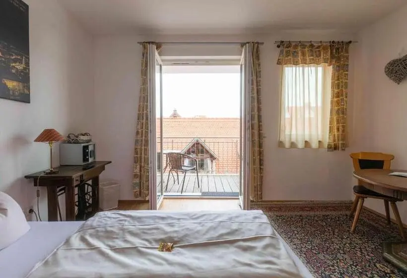 バルコニー付きデラックスルーム, Altstadthotel Marktschlösschen