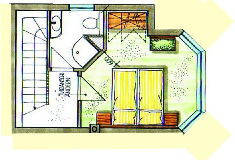 Апартаменты 1 Спальня с Террасой, Buchenpark