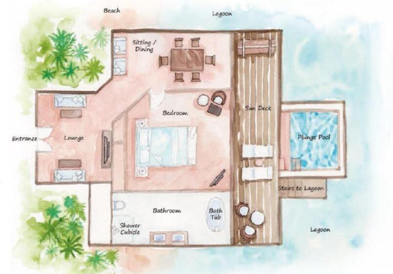 سوئیت پرزیدنت, Dhigufaru Island Resort
