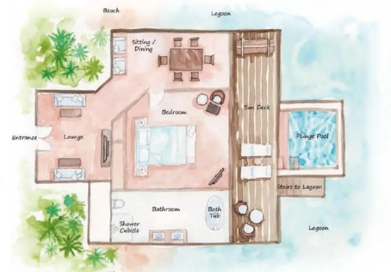 سوئیت پرزیدنت, Dhigufaru Island Resort