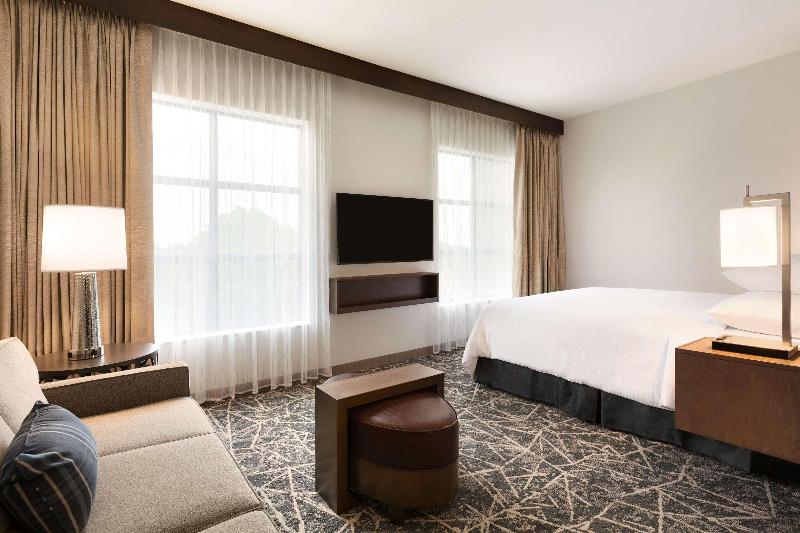 キングサイズベッドのスイートルーム, Embassy Suites By Hilton San Antonio Brooks Hotel & Spa