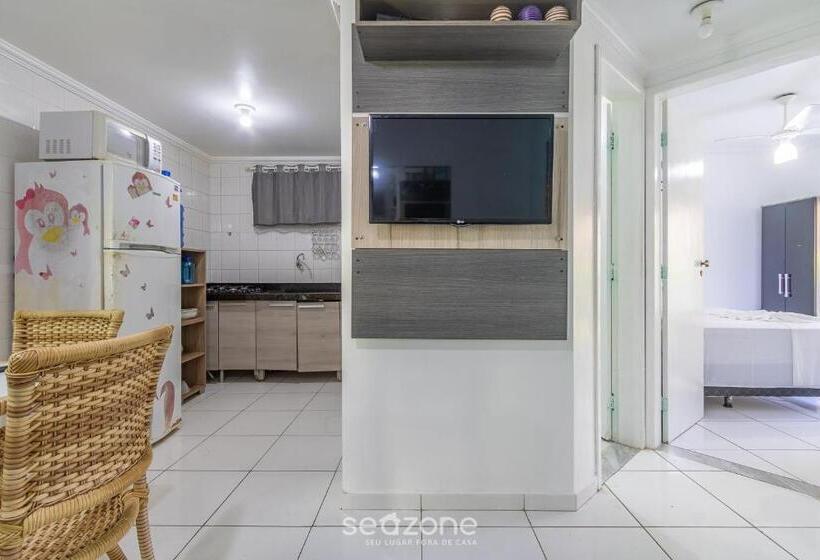 带1个卧室的公寓, Apto Aconchegante Prox A Praia De Taperuã Tpv511