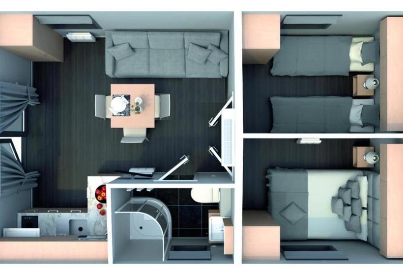 Дом 1 Спальня, Tinyhaushotel Campingpark Nabburg