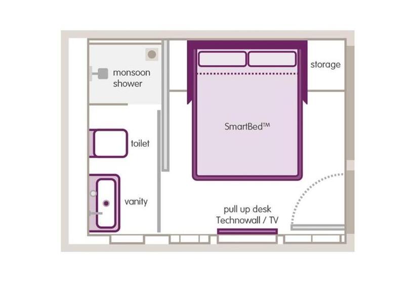 高级客房, Yotelair London Gatwick Airport