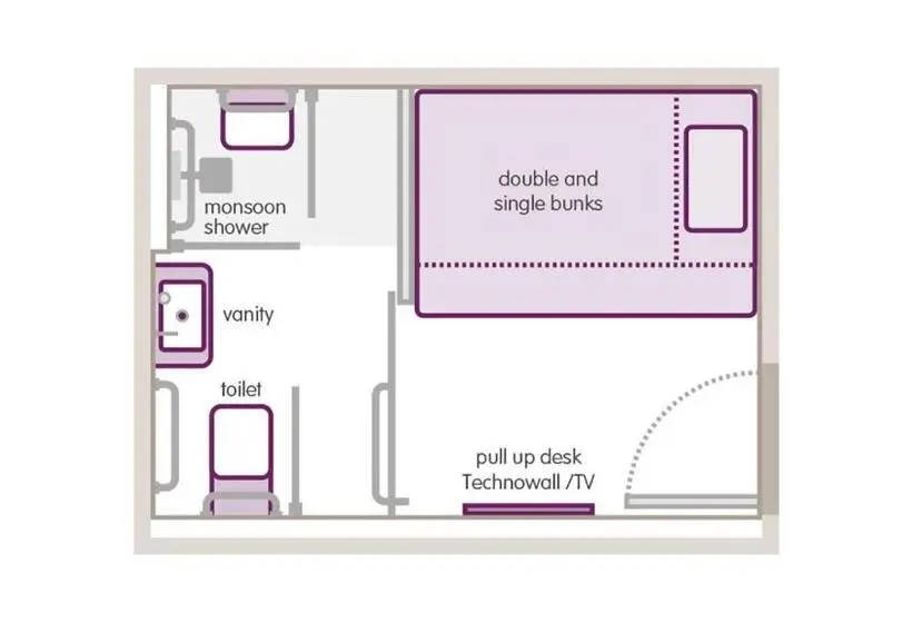 スタンダードルーム, Yotelair London Gatwick Airport