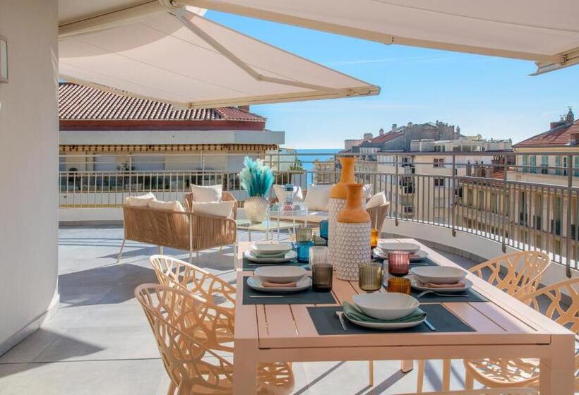 Апартаменты Пентхаус 1 Спальня, Résidence Hôtelière Chambord Au Coeur De Menton   Entièrement Rénovée