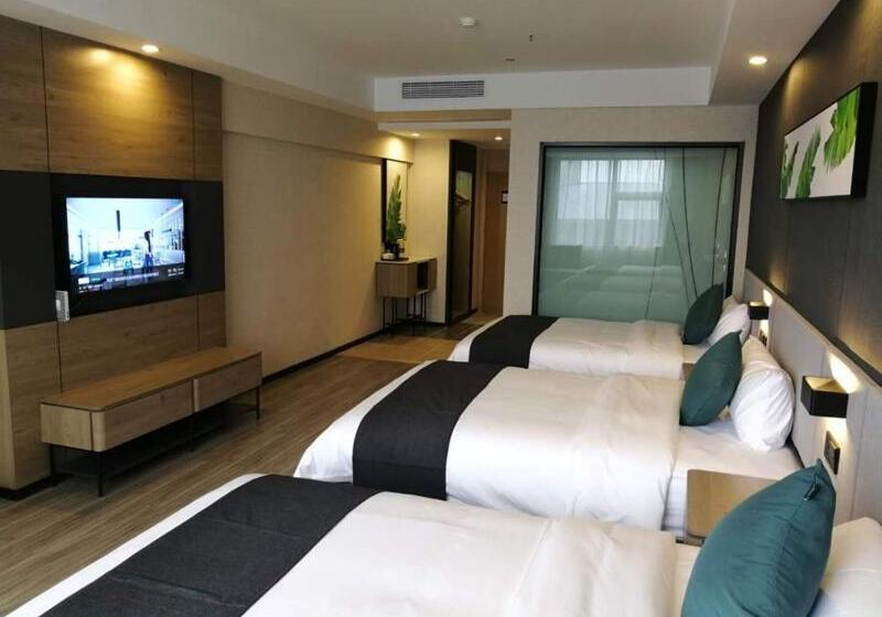 Трехместный Номер Superior, Thank Inn Chain Hotel Yongzhou Dao County Binhe Road