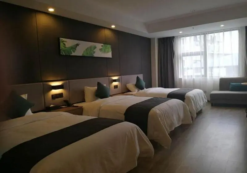 スーペリアトリプルルーム, Thank Inn Chain Hotel Yongzhou Dao County Binhe Road