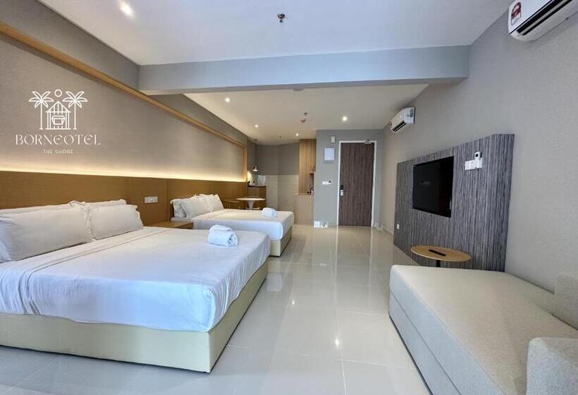 غرفة عائلية مطلّة علي البحر, Borneotel The Shore Kk By Chg