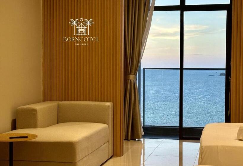 غرفة عائلية مطلّة علي البحر, Borneotel The Shore Kk By Chg
