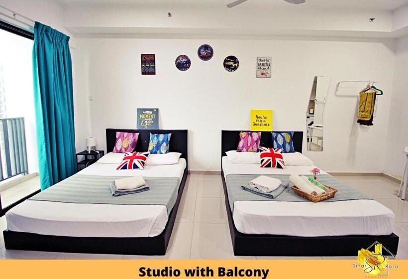 バルコニー付きスタンダードステューディオ, Sinar Rasa Homestay At I Soho, I City