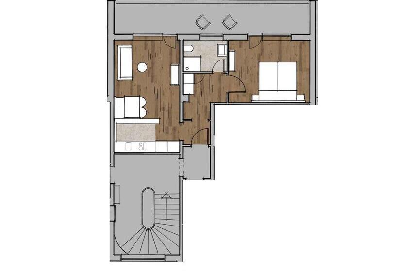 Апартаменты 1 Спальня, Goldvogel Apartments