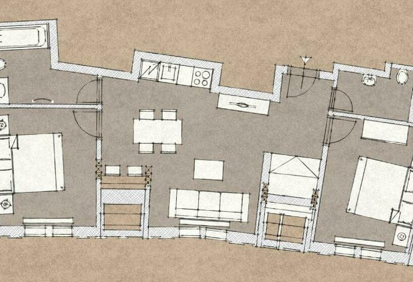 آپارتمان 2 خوابه, 7 Tales Apartments By Prague Residences