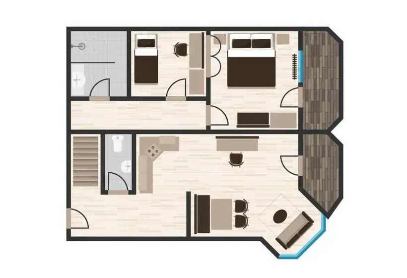 Huoneisto 2 Makuuhuonetta, Alpenstüble Appartements