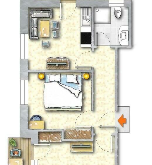 شقة غرفتين, Landhaus Strolz