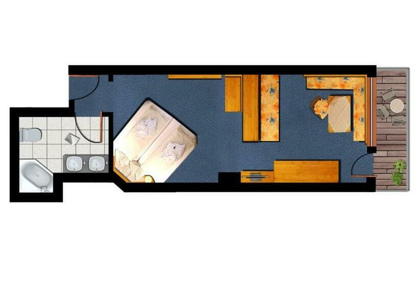 غرفة كمفورت مع بلكونة, Sporthotel Bachmann