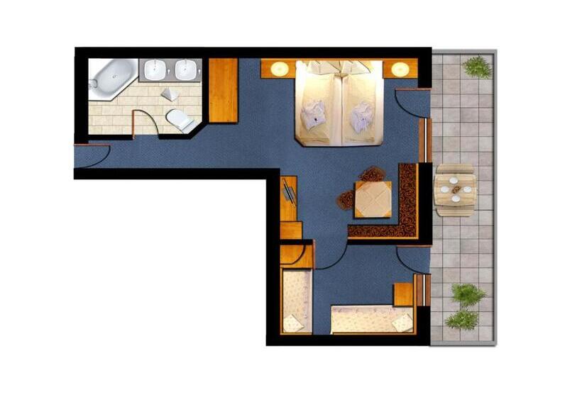 غرفة عائلية, Sporthotel Bachmann