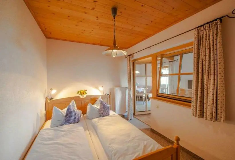 Huoneisto 1 Makuuhuone Näkymä, Zugspitzhotel Diana Thörle