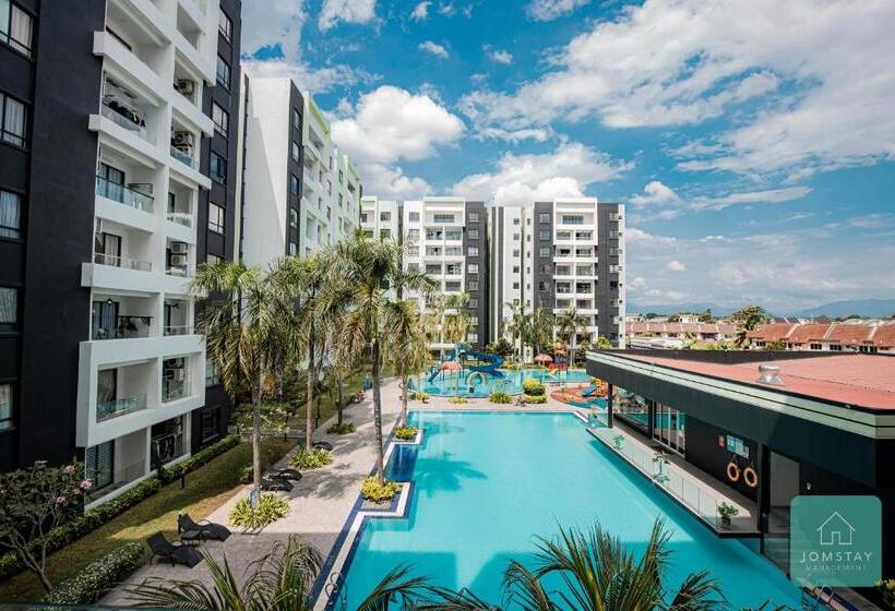 침실 1개 발코니 아파트, Jomstay Manhattan Suites Ipoh Water Park Homestay