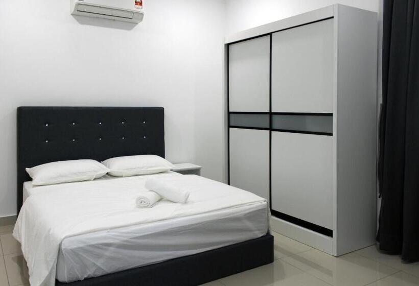 침실 1개 발코니 아파트, Jomstay Manhattan Suites Ipoh Water Park Homestay