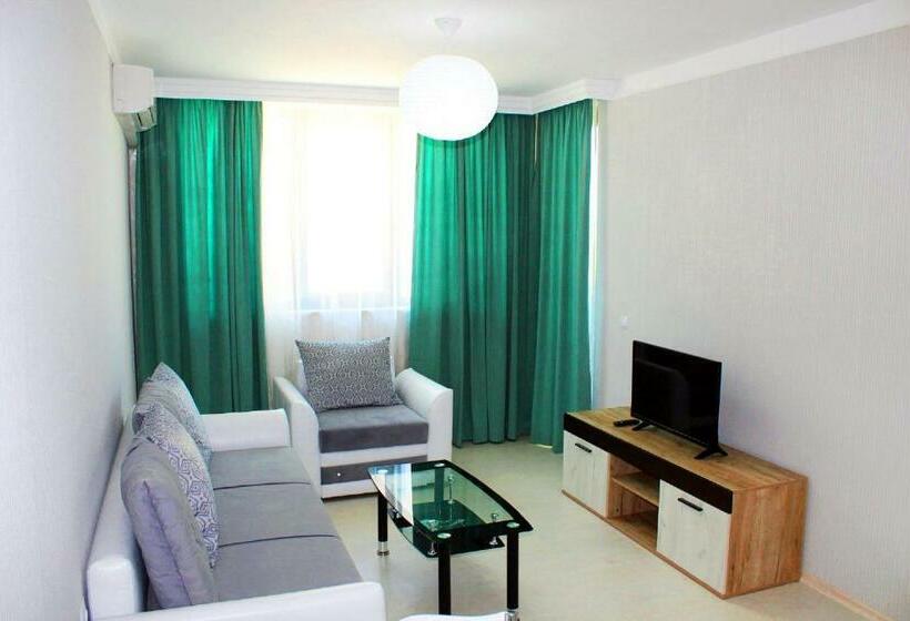 חדר משפחתי צדדי נוף לים, Apart Hotel Stamopolu Lux с изглед към морето