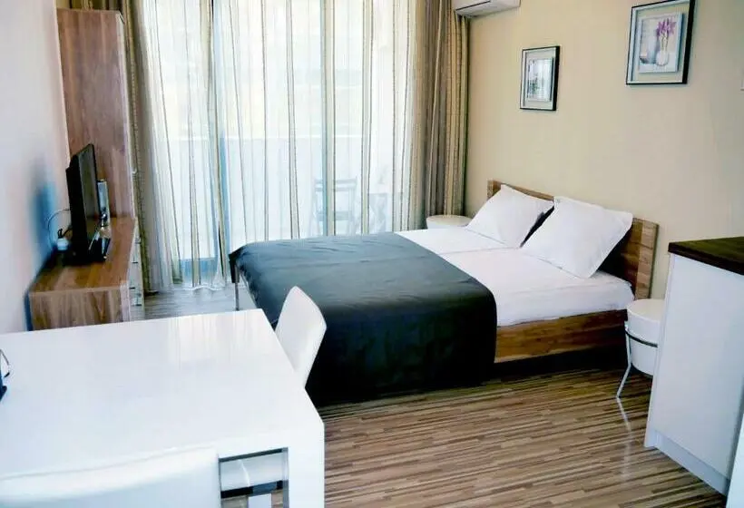 片側に海が見えるデラックスルーム, Apart Hotel Stamopolu Lux с изглед към морето