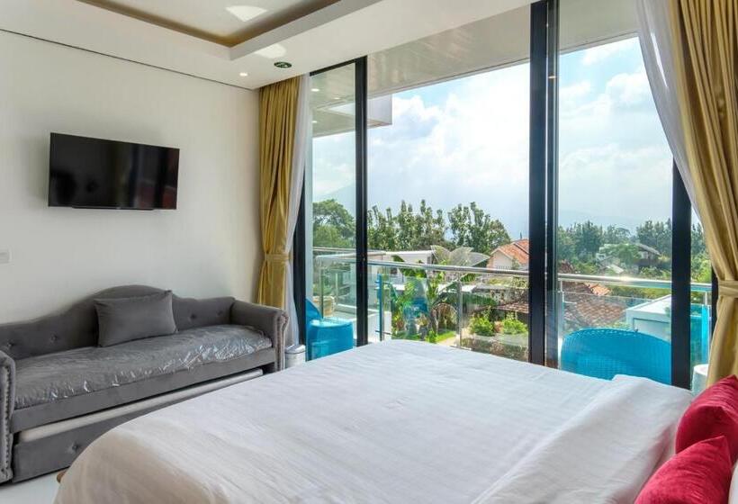 Family Suite, Twospaces Living At Deros Resort & Cafe, Bogor