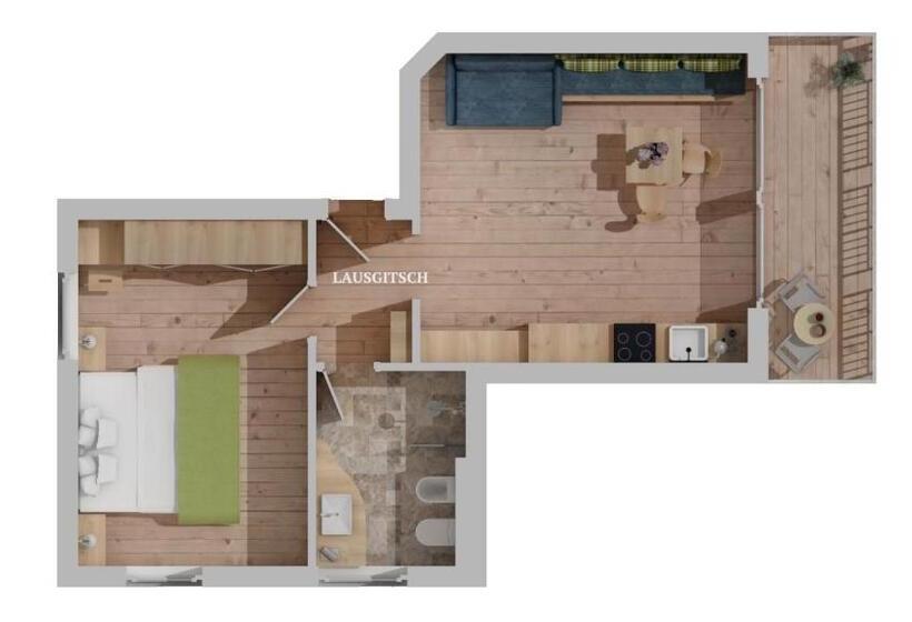 침실 1개 발코니 아파트, Pension Haus Tirol