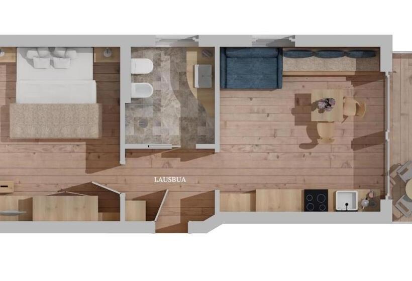 آپارتمان 1 خوابه با بالکن, Pension Haus Tirol