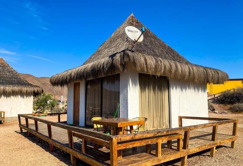 带大床的套房, Cabañas Caleta Hueso