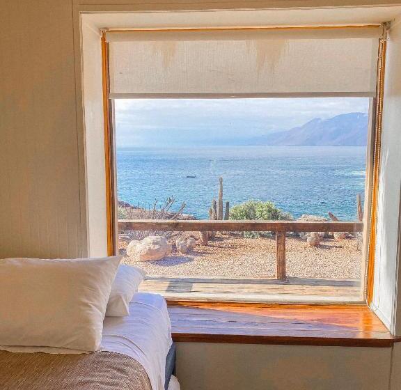 带1个卧室的带海景的公寓, Cabañas Caleta Hueso