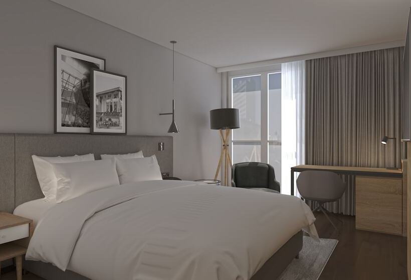 Interiört Standardrum, Radisson Hotel Graz