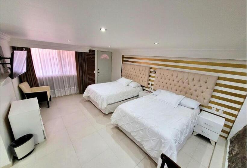 带2个双人床的标准工作室, Tierras Blancas