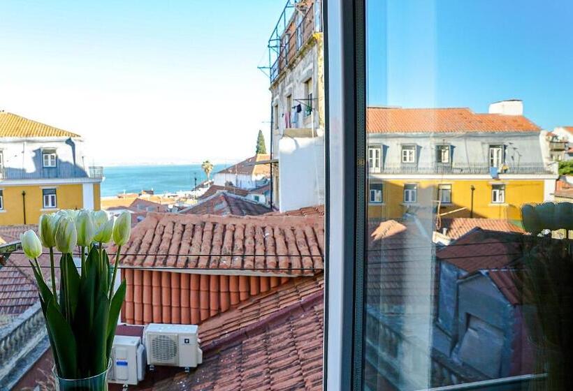 اتاق استاندارد با چشمانداز دریا, Santa Luzia B&b  Horigem