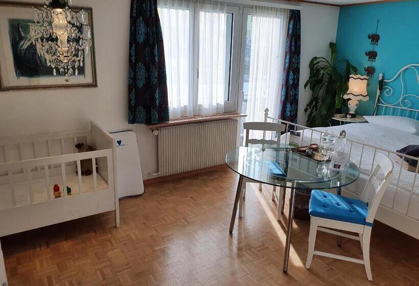 발코니가 있는 2 베드룸 아파트, Bnb Haus Weibel