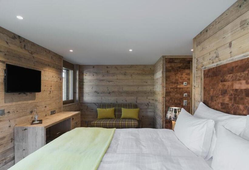 اتاق سوپریور با تخت بزرگ, Caschu Alp Boutique Design Hotel Stoos   Adults Only