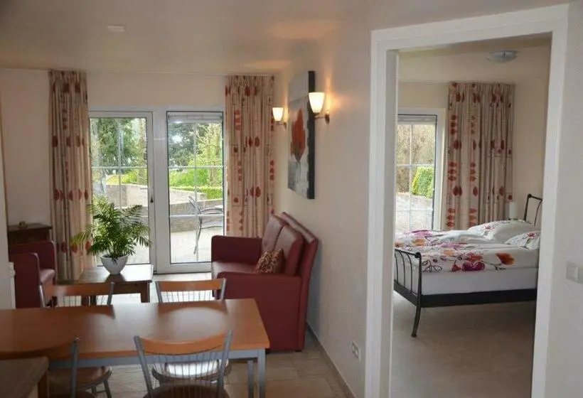 Huoneisto 1 Makuuhuone Puutarhanäkymä, Panorama Sousberg B&b En Appartementen