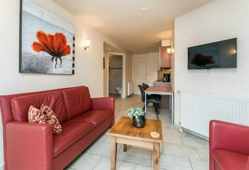 Huoneisto 1 Makuuhuone Puutarhanäkymä, Panorama Sousberg B&b En Appartementen