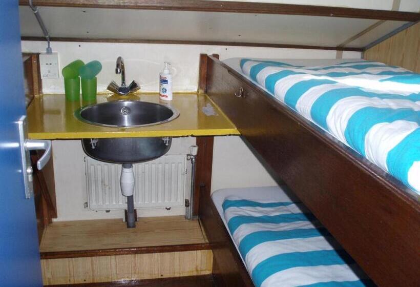 Quarto quádruplo Económico Casa de banho partilhada, Amsterdam Hotelboat