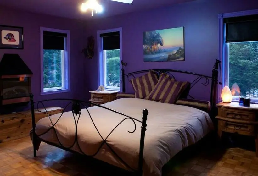 キングサイズベッドのスタンダードルーム, Gîte Crystal Inn