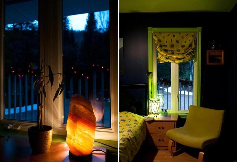 キングサイズベッドのスタンダードルーム, Gîte Crystal Inn