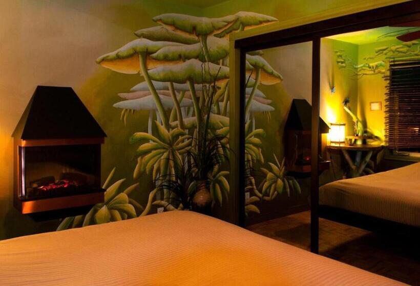 带大床的套房, Gîte Crystal Inn